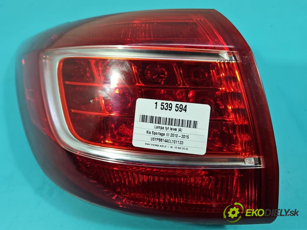 Kia Sportage III 2010-2015 1.6 GDI 135 HP manual 99 kW 1591 cm3 5- svetlo / reflektor zadné ľavé 92401-3W0 (Kľučka dverí ostatné)