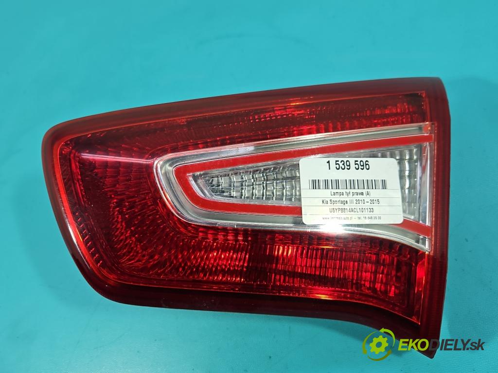 Kia Sportage III 2010-2015 1.6 GDI 135 HP manual 99 kW 1591 cm3 5- svetlo / reflektor zadné pravé 92406-3W0 (Kľučka dverí ostatné)
