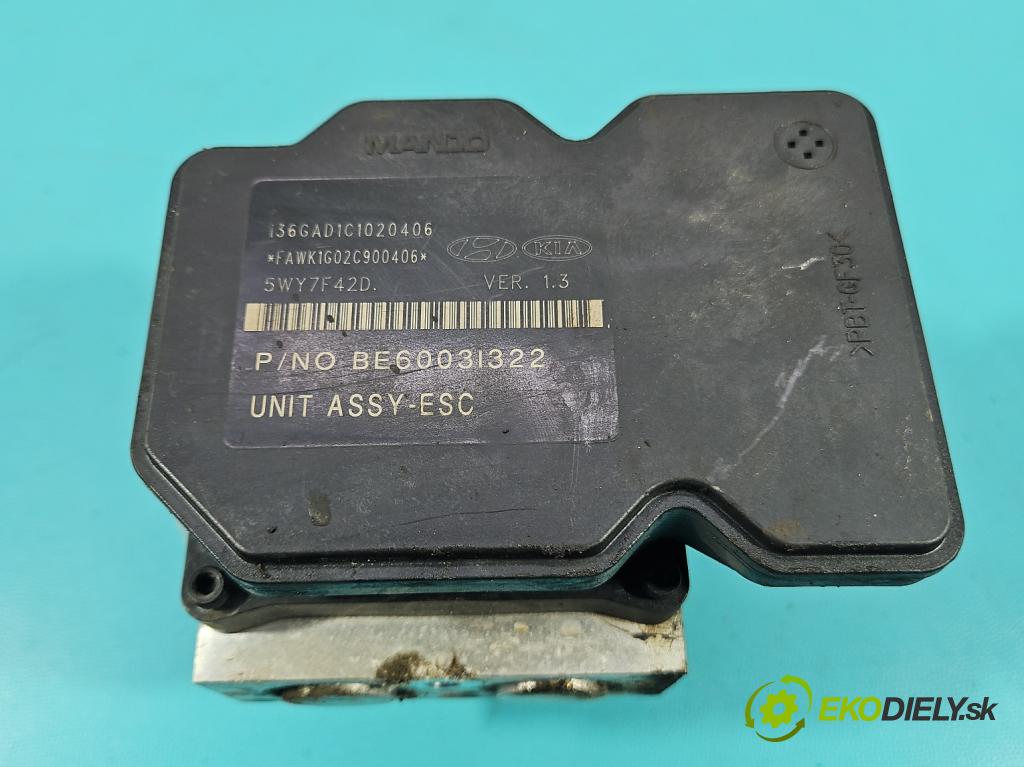 Kia Sportage III 2010-2015 1.6 GDI 135 HP manual 99 kW 1591 cm3 5- čerpadlo abs 58920-3U300 (Pumpa ABS)