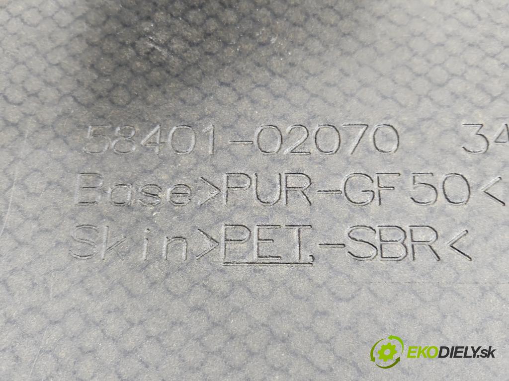 Toyota Auris II 2012-2018 1.8 hybrid 99 HP automatic 73 kW 1798 cm3 5- koberec do auta kufra: 58401-02070