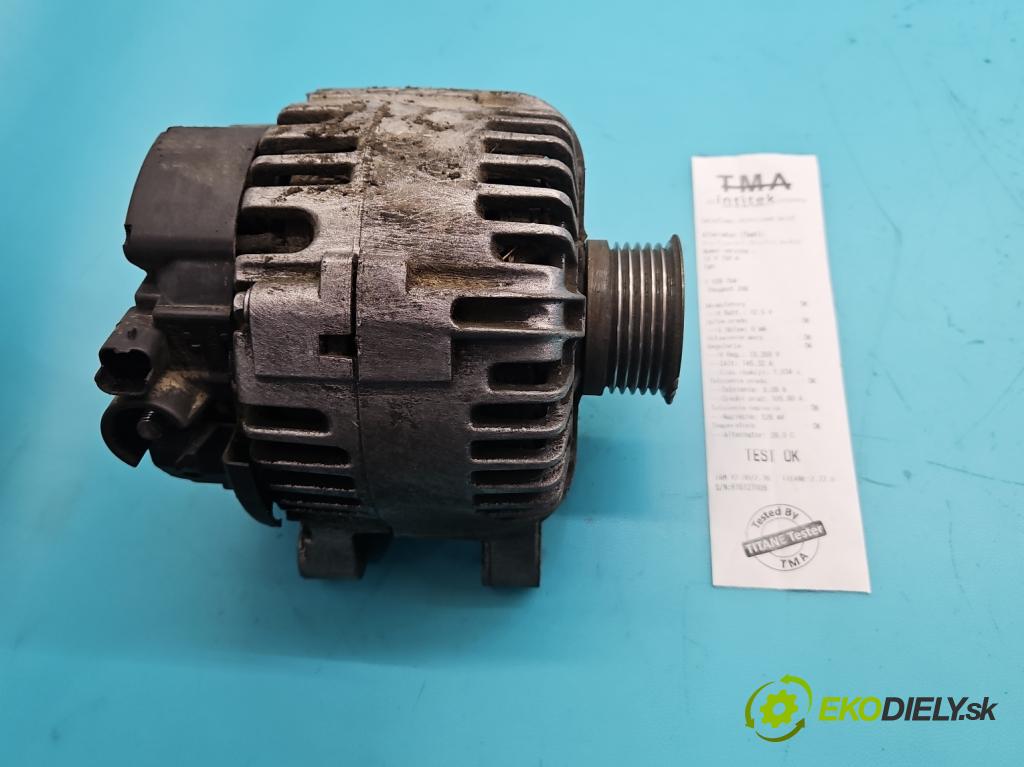 Peugeot 206 1.4 hdi 68 HP manual 50 kW 1398 cm3 5- Alternator 9646476280 (Alternátor)
