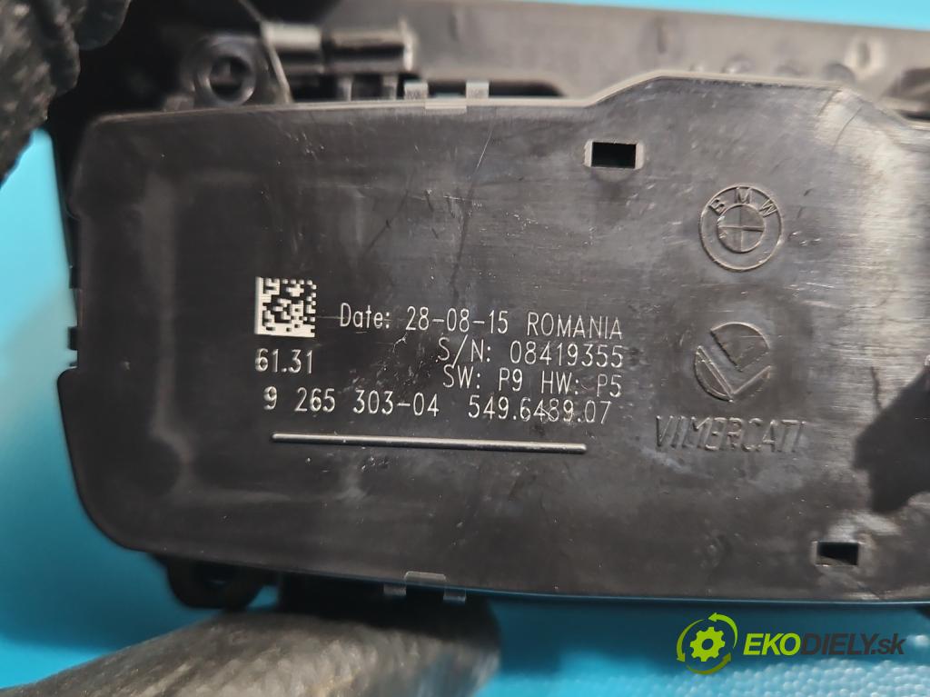 Bmw 3 F34 2013-2020 2.0d 190 HP automatic 140 kW 1999 cm3 5- prepínač světla: na doska: 9265303-04