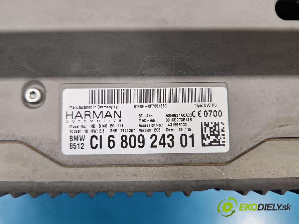 Bmw 3 F34 2013-2020 2.0d 190 HP automatic 140 kW 1999 cm3 5- Radio originál 680924301