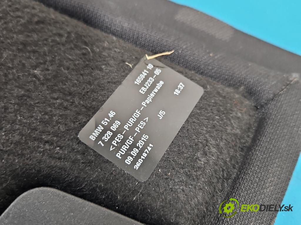 Bmw 3 F34 2013-2020 2.0d 190 HP automatic 140 kW 1999 cm3 5- zadná 7328069 (Pláto kufra)
