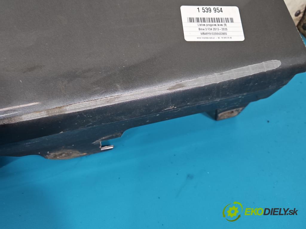 Bmw 3 F34 2013-2020 2.0d 190 HP automatic 140 kW 1999 cm3 5- lišta práh: ľavé 7303055-07 (Lišta prahová)