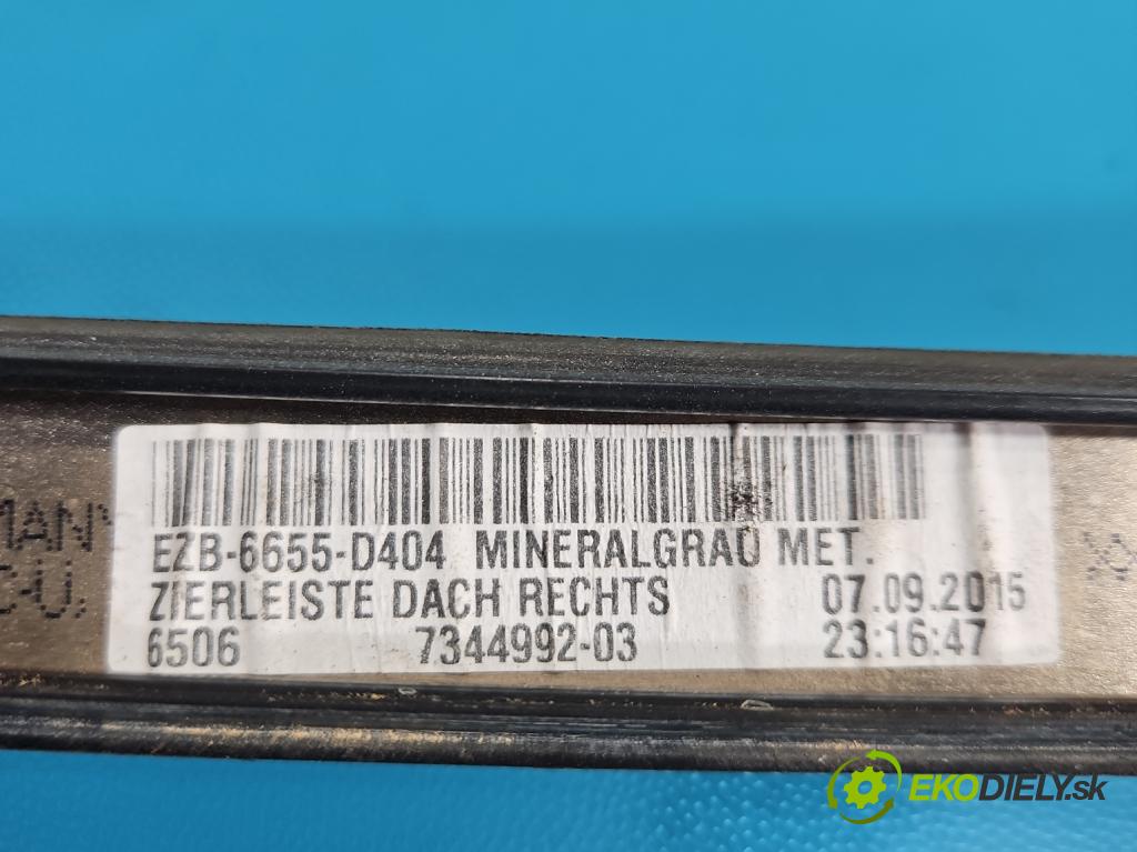 Bmw 3 F34 2013-2020 2.0d 190 HP automatic 140 kW 1999 cm3 5- lišta střecha: pravé 7344992