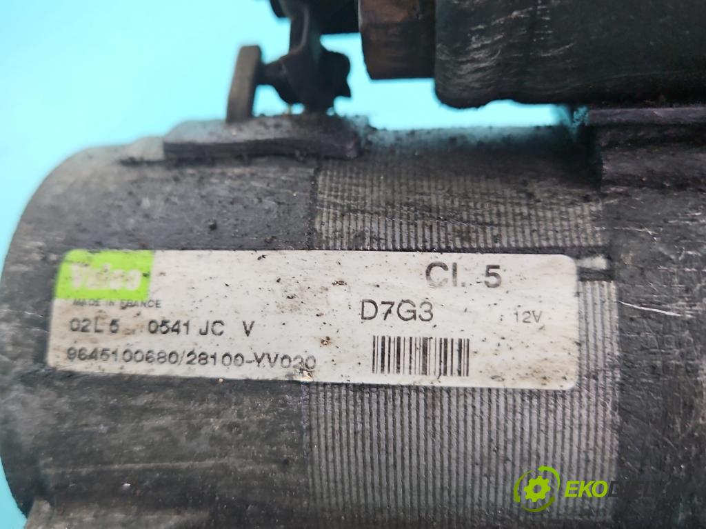 Peugeot 206 1.4 hdi 68 hp manual 50 kW 1398 cm3 5- startér: 9645100680 (Startér)