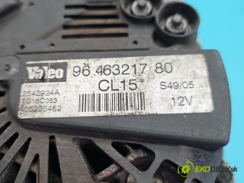 Peugeot 206 1.4 hdi 68 HP manual 50 kW 1398 cm3 5- Alternator 9646321780 (Alternátor)