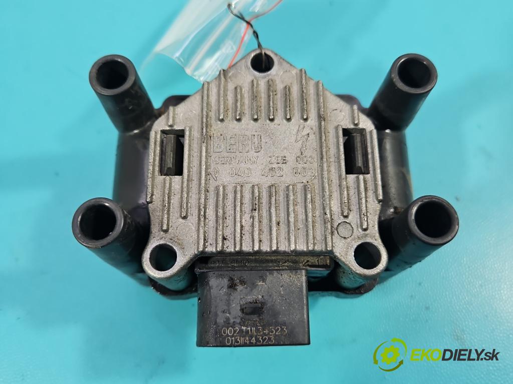 Skoda Octavia I 1996-2010 1.6 SR 102 HP manual 75 kW 1595 cm3 5- cievka zapaľovacia 0040402003 (Zapaľovacia cievka)