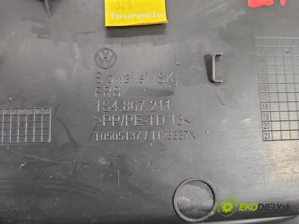 Skoda Citigo 2011-2019 1.0 MPI 60 HP manual 44 kW 999 cm3 5- Čalounictví: dvere zadné ľavé 1S4867211