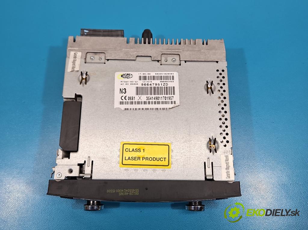 Citroen C5 II 2008-2017 2.0 hdi 136 HP automatic 100 kW 1997 cm3 4- Radio originál 96647951ZD
