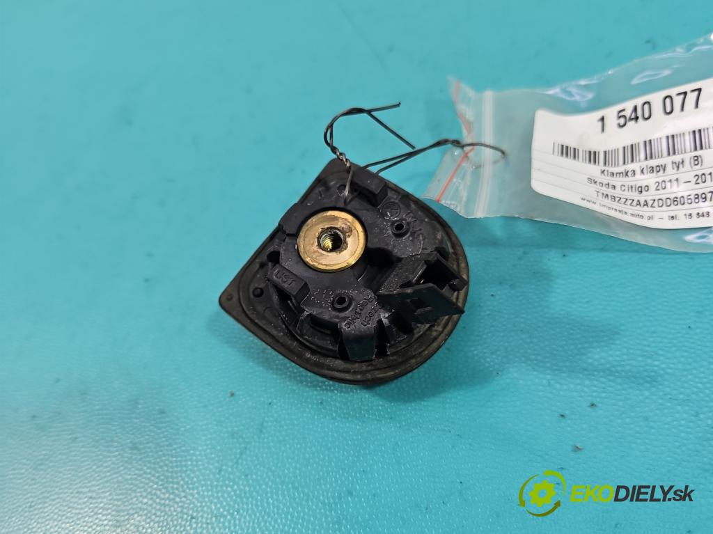 Skoda Citigo 2011-2019 1.0 MPI 60 HP manual 44 kW 999 cm3 5- rukoväť kufrové dvere zadné 1S0827566