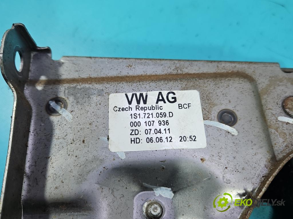 Skoda Citigo 2011-2019 1.0 MPI 60 HP manual 44 kW 999 cm3 5- pedále ostatné 1S1721059D