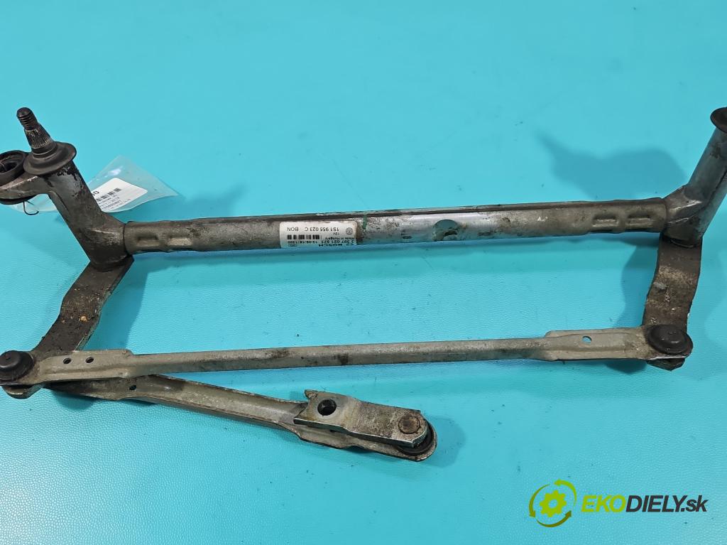 Skoda Citigo 2011-2019 1.0 MPI 60 HP manual 44 kW 999 cm3 5- mechanizmus stieračov 1S1955023C