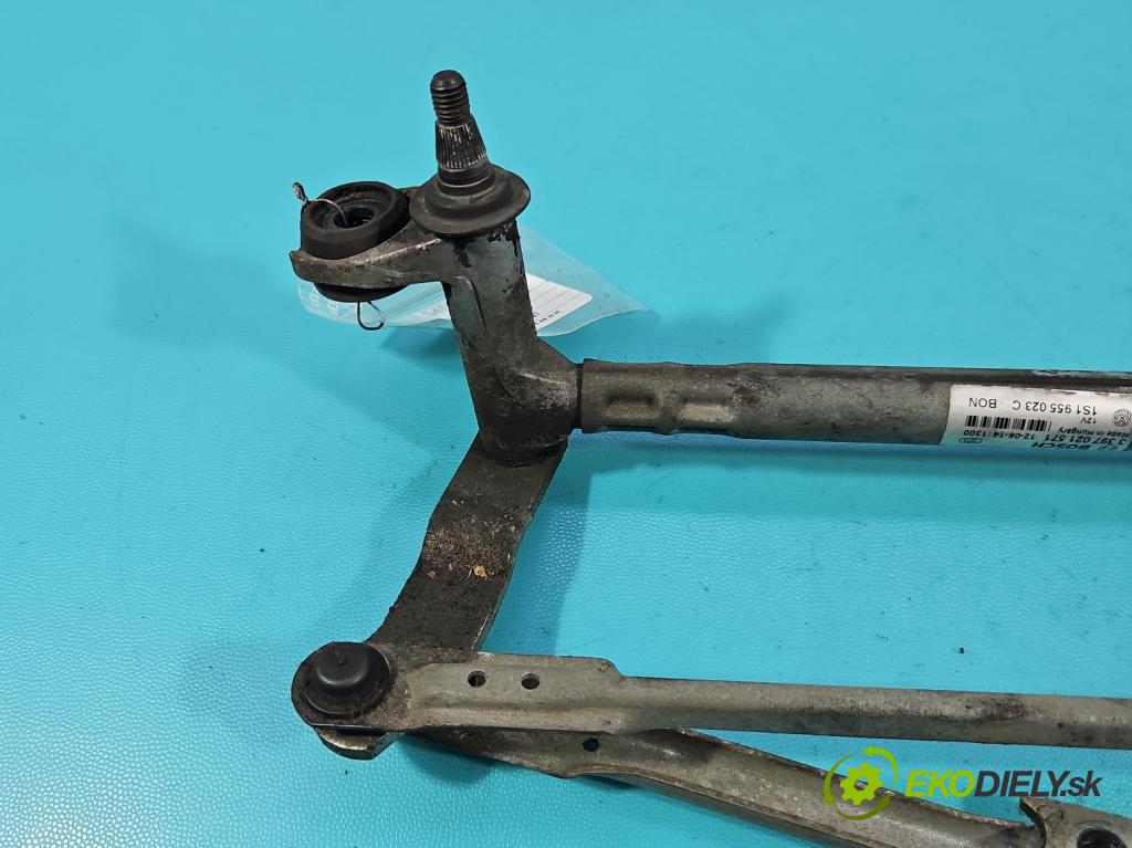 Skoda Citigo 2011-2019 1.0 MPI 60 HP manual 44 kW 999 cm3 5- mechanizmus stieračov 1S1955023C