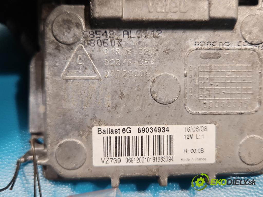 Citroen C5 II 2008-2017 2.0 hdi 136 HP automatic 100 kW 1997 cm3 4- střídač: xenon 89034934 (Riadiaca jednotka xenónu)