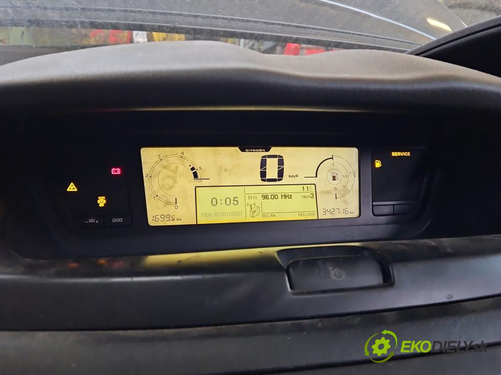 Citroen C4 Picasso I 2006-2013 1.6 hdi 109 HP manual 80 kW 1560 cm3 5- prístrojovka/ budíky 9666704380 (Prístrojová doska)