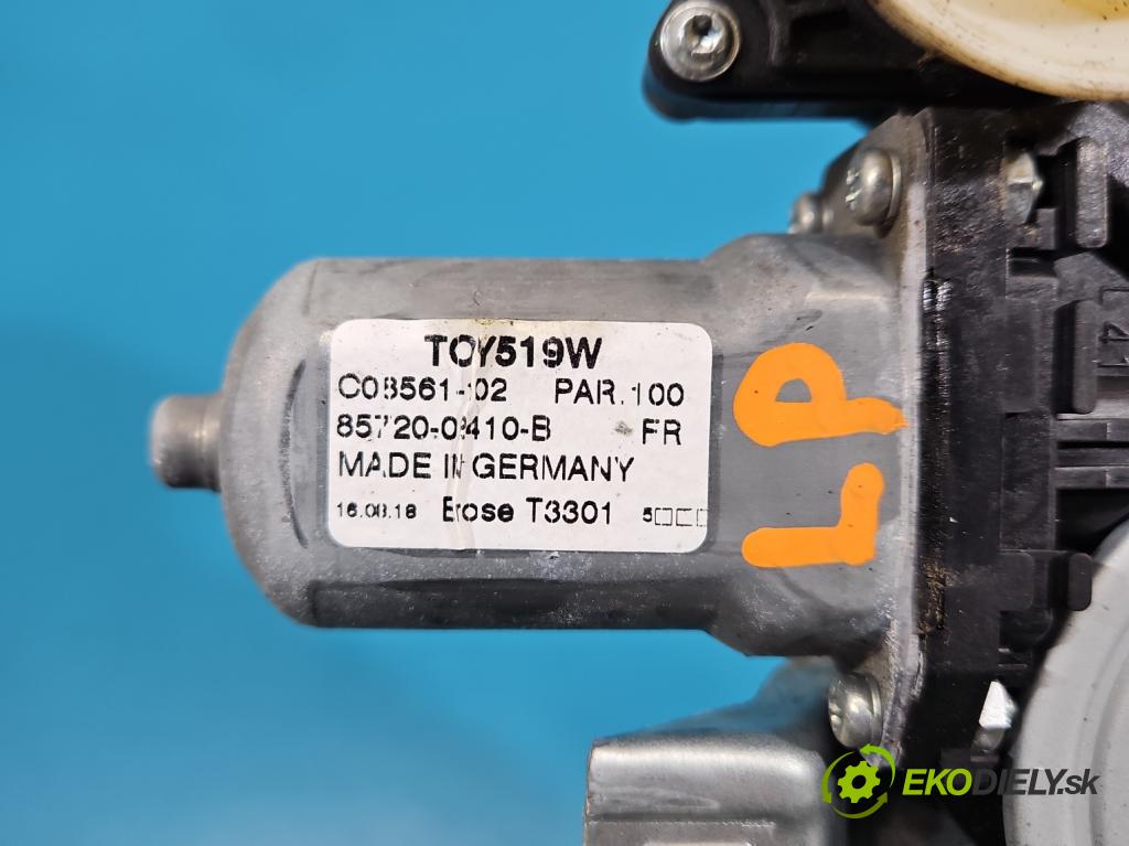 Toyota Auris II 2012-2018 1.8 hybrid 99 HP automatic 73 kW 1798 cm3 5- mechanizmus okna predné ľavý 85720-02410-B