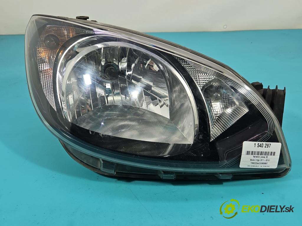Skoda Citigo 2011-2019 1.0 MPI 60 HP manual 44 kW 999 cm3 5- Reflektor: pravý 1EJ010672-02 (Svetlo predné pravé)