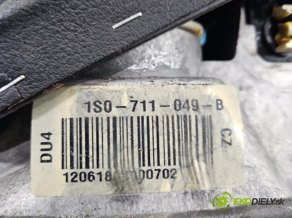 Skoda Citigo 2011-2019 1.0 MPI 60 HP manual 44 kW 999 cm3 5- Páka: Změny: stupeň,rýchlosť 1S0711049B (Rýchlostná páka (kulisa))