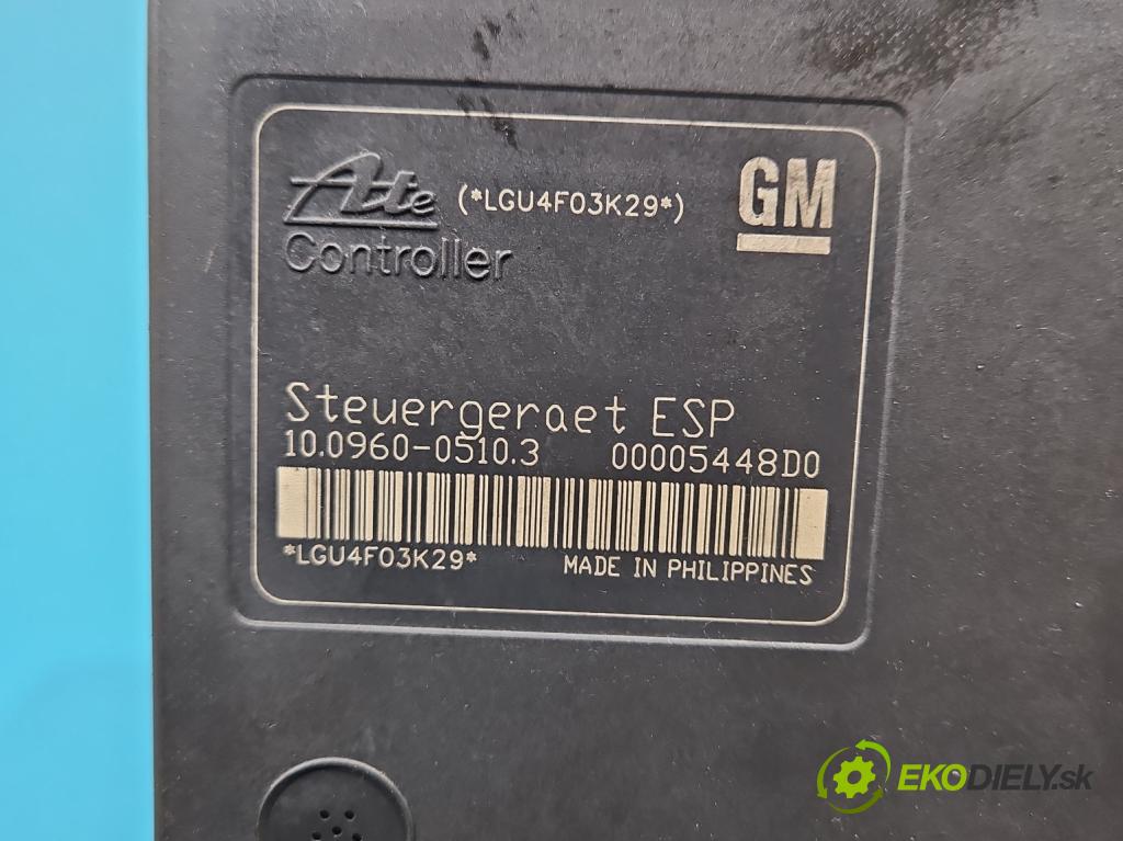 Opel Astra III 2004-2014 1.8 16V 125 hp automatic 92 kW 1796 cm3 5- čerpadlo abs 13157577 (Pumpa ABS)