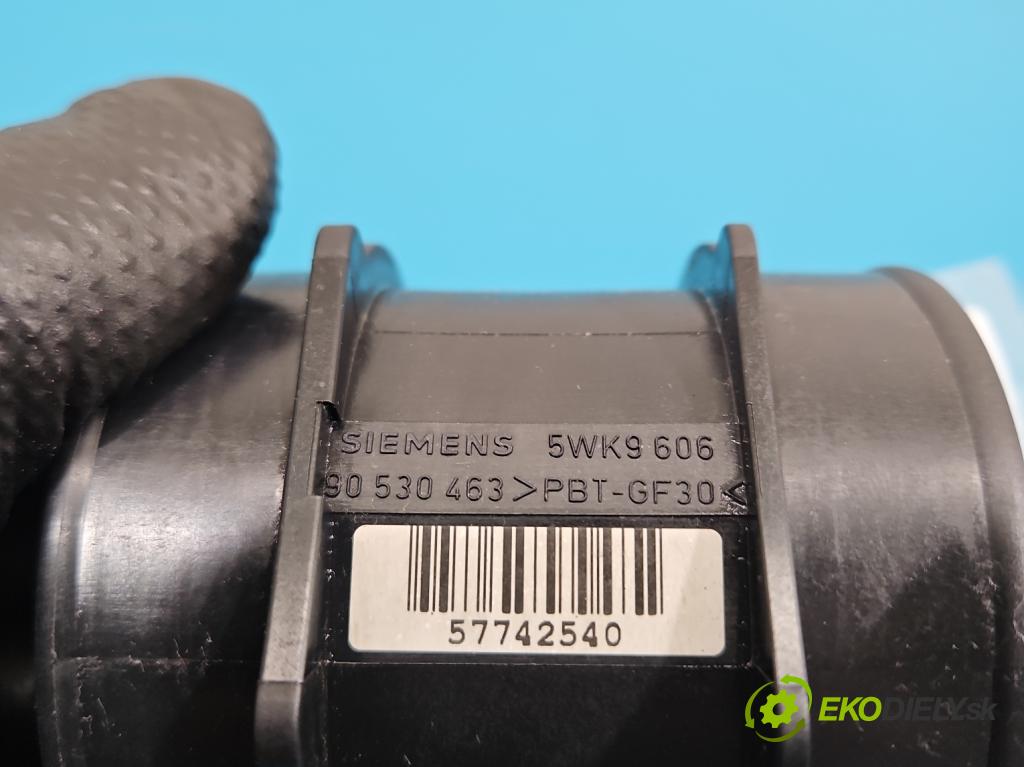 Opel Astra III 2004-2014 1.8 16V 125 HP automatic 92 kW 1796 cm3 5- průtokoměr: 5WK9606 (Váha vzduchu)