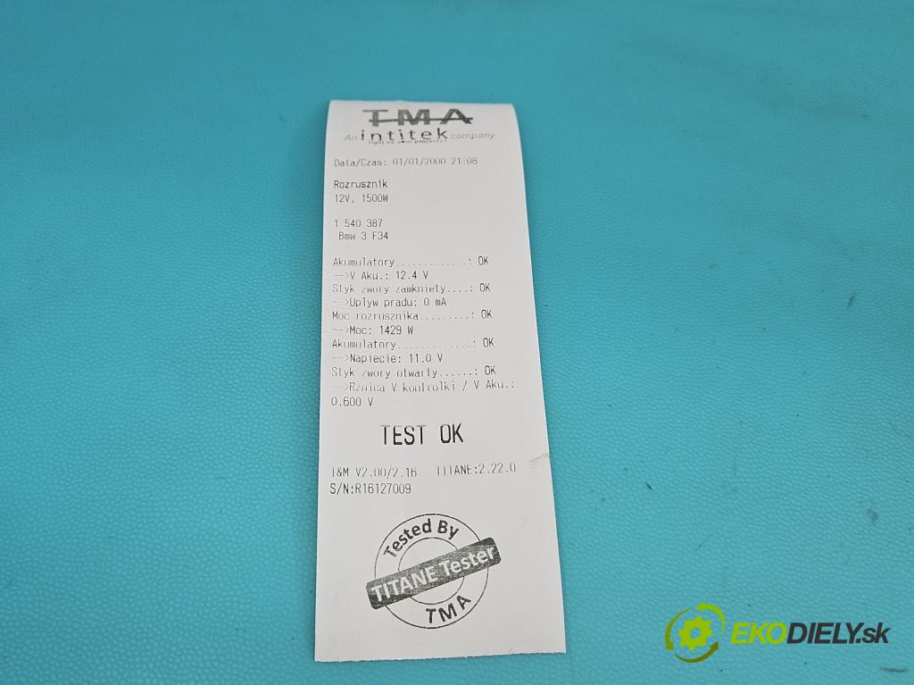 Bmw 3 F34 2013-2020 2.0d 190 hp automatic 140 kW 1999 cm3 5- startér: 8570846 (Startér)