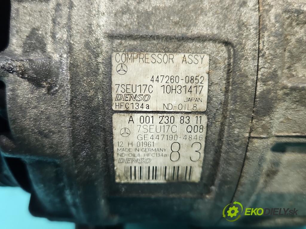 Mercedes ML W164 2005-2011 3.0 cdi 224 hp automatic 165 kW 2987 cm3 5- Kompresor: klíma A0012308311 (Kompresor klimatizace)