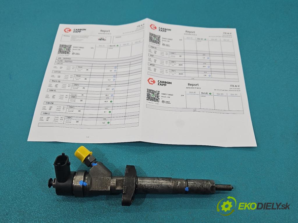 Renault Master II 1998-2010 2.2 dci 90 HP manual 66 kW 2188 cm3 5- vstrek 0445110063 (Vstrekovač paliva)