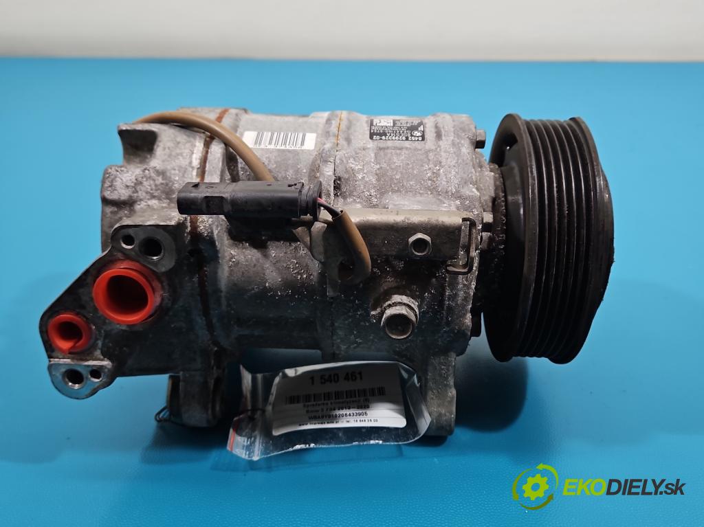 Bmw 3 F34 2013-2020 2.0d 190 hp automatic 140 kW 1999 cm3 5- Kompresor: klíma 9299329-02 (Kompresor klimatizace)