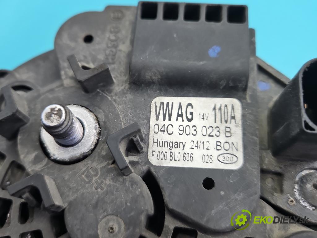 Skoda Citigo 2011-2019 1.0 MPI 60 HP manual 44 kW 999 cm3 5- Alternator 04C903023B (Alternátor)