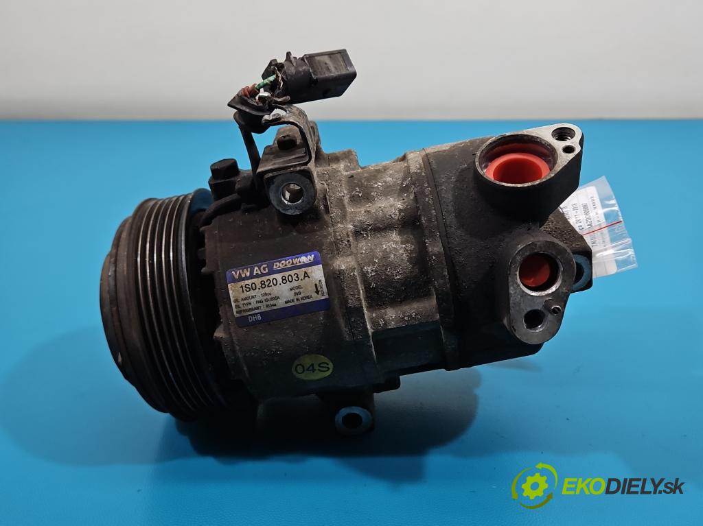 Skoda Citigo 2011-2019 1.0 MPI 60 hp manual 44 kW 999 cm3 5- Kompresor: klíma 1S0820803A (Kompresor klimatizace)
