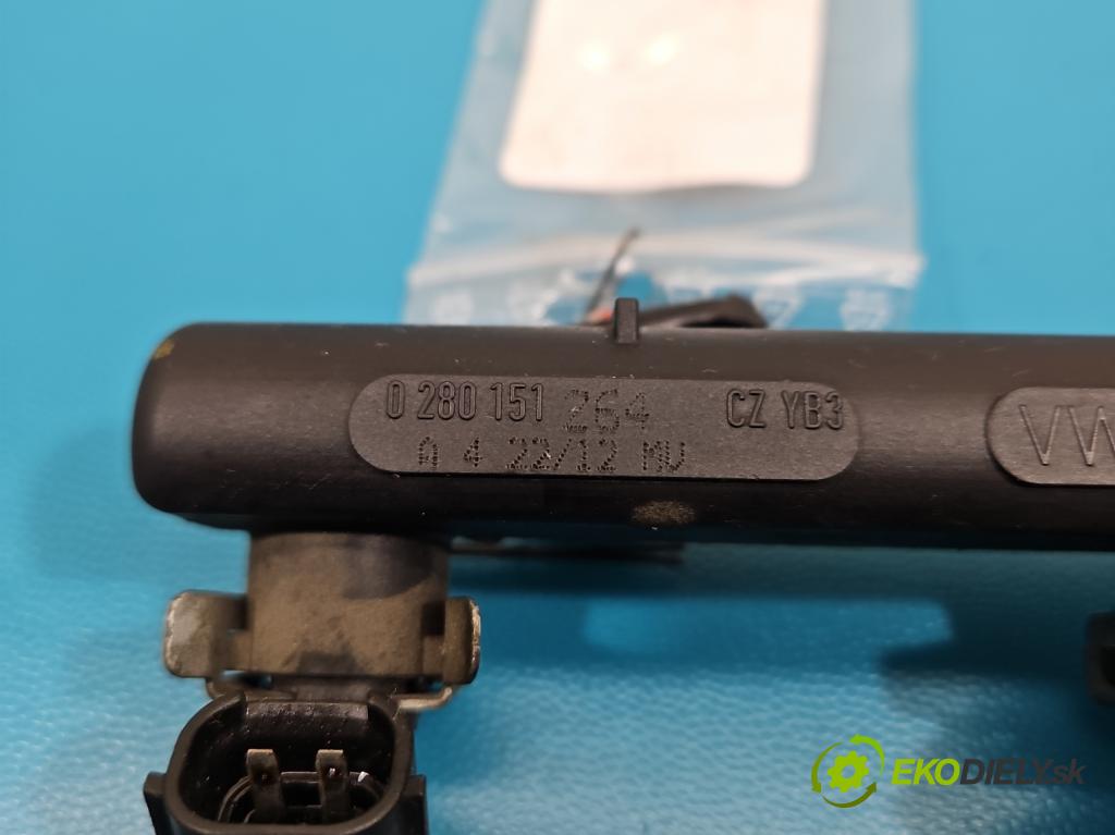 Skoda Citigo 2011-2019 1.0 MPI 60 HP manual 44 kW 999 cm3 5- vstrek 0281151264 (Vstrekovač paliva)