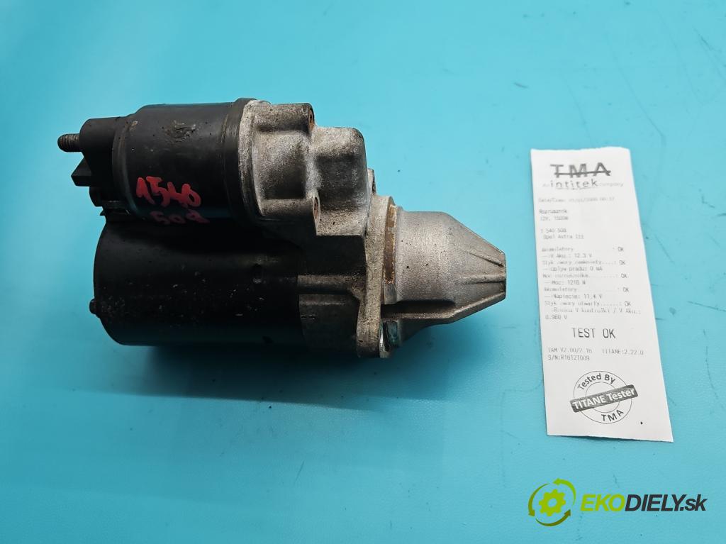 Opel Astra III 2004-2014 1.8 16V 125 hp automatic 92 kW 1796 cm3 5- startér: 0001107405 (Startér)