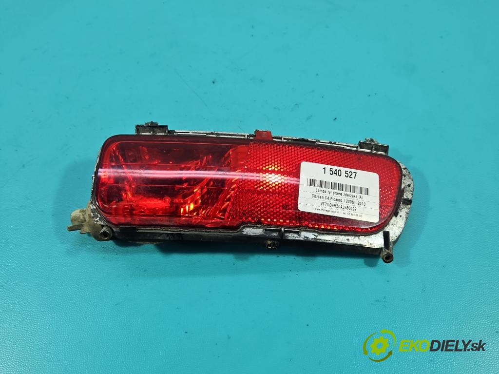 Citroen C4 Picasso I 2006-2013 1.6 hdi 109 HP manual 80 kW 1560 cm3 5- svetlo / reflektor zadné pravé nárazník 9688387880