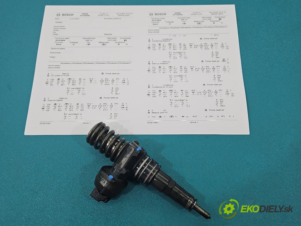 Seat Toledo II 1998-2004 1.9 tdi 150 HP manual 110 kW 1896 cm3 4- vstrekovacie čerpadlo 0414720039 (Vstrekovač paliva)