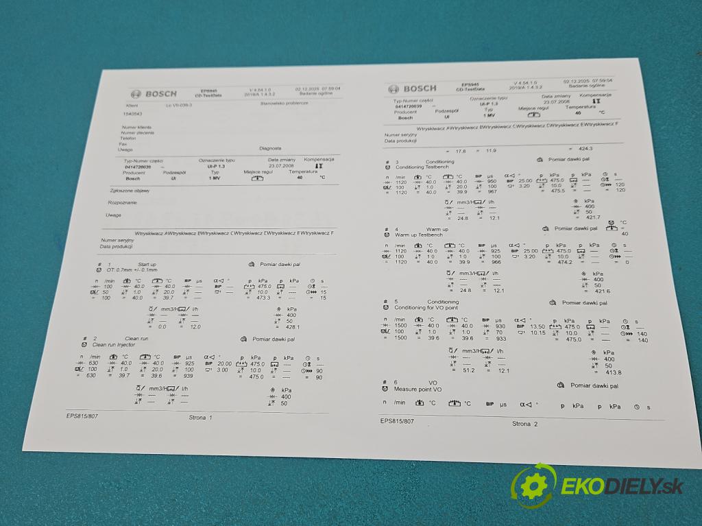 Seat Toledo II 1998-2004 1.9 tdi 150 HP manual 110 kW 1896 cm3 4- vstrekovacie čerpadlo 0414720039 (Vstrekovač paliva)