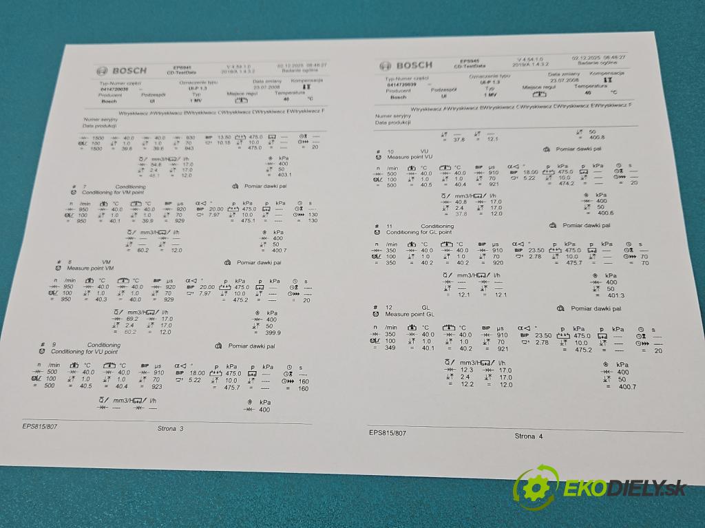 Seat Toledo II 1998-2004 1.9 tdi 150 HP manual 110 kW 1896 cm3 4- vstrekovacie čerpadlo 0414720039 (Vstrekovač paliva)