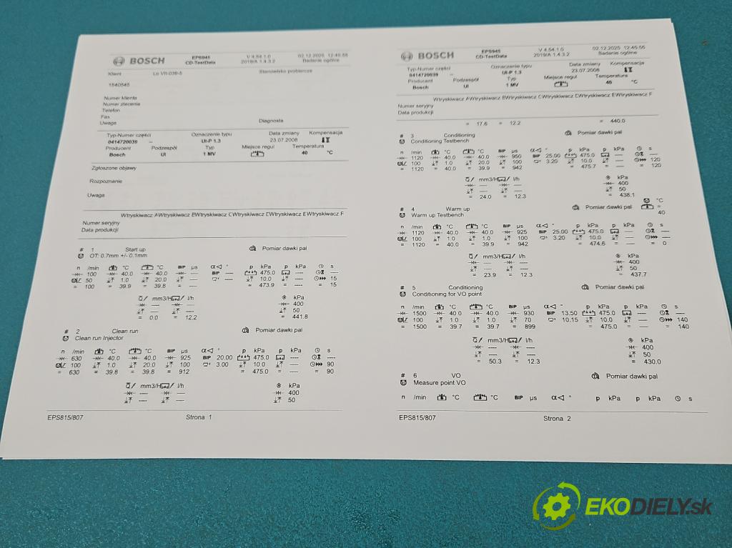 Seat Toledo II 1998-2004 1.9 tdi 150 HP manual 110 kW 1896 cm3 4- vstrekovacie čerpadlo 0414720039 (Vstrekovač paliva)