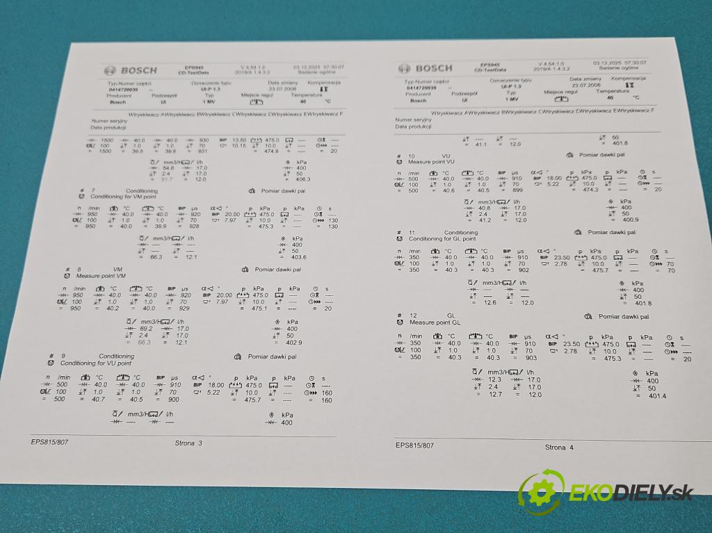Seat Toledo II 1998-2004 1.9 tdi 150 HP manual 110 kW 1896 cm3 4- vstrekovacie čerpadlo 0414720039 (Vstrekovač paliva)