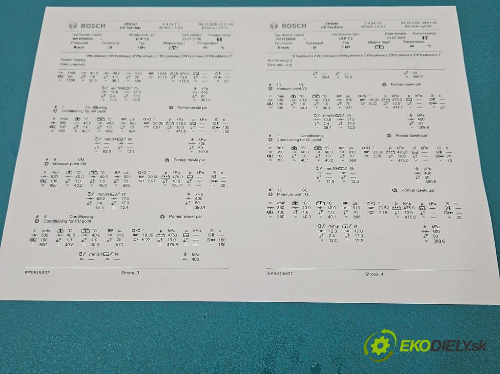 Seat Toledo II 1998-2004 1.9 tdi 150 HP manual 110 kW 1896 cm3 4- vstrekovacie čerpadlo 0414720039 (Vstrekovač paliva)