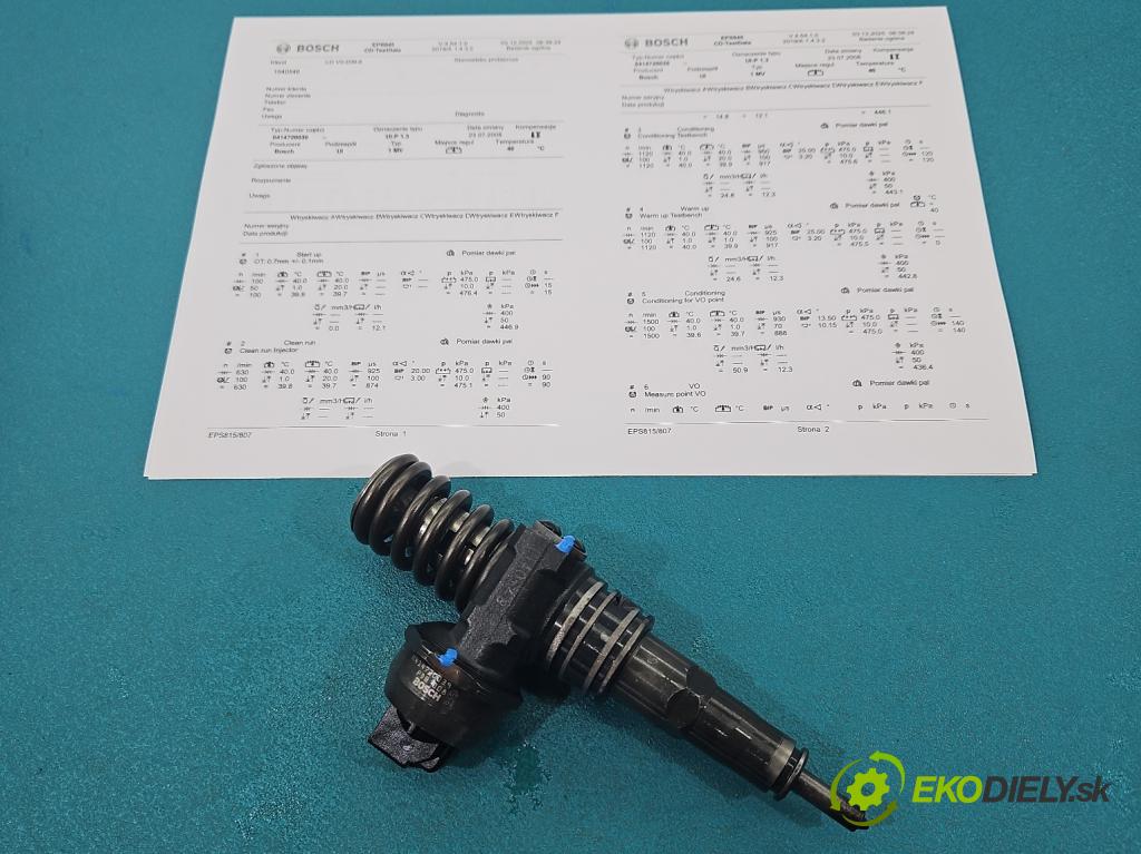 Seat Toledo II 1998-2004 1.9 tdi 150 HP manual 110 kW 1896 cm3 4- vstrekovacie čerpadlo 0414720039 (Vstrekovač paliva)
