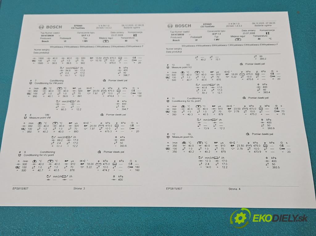 Audi A3 8L 1996-2003 1.9 tdi 131 HP manual 96 kW 1896 cm3 5- vstrekovacie čerpadlo 0414720039 (Vstrekovač paliva)