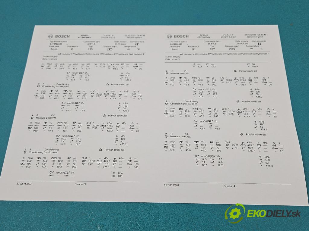 Audi A3 8L 1996-2003 1.9 tdi 131 HP manual 96 kW 1896 cm3 5- vstrekovacie čerpadlo 0414720039 (Vstrekovač paliva)