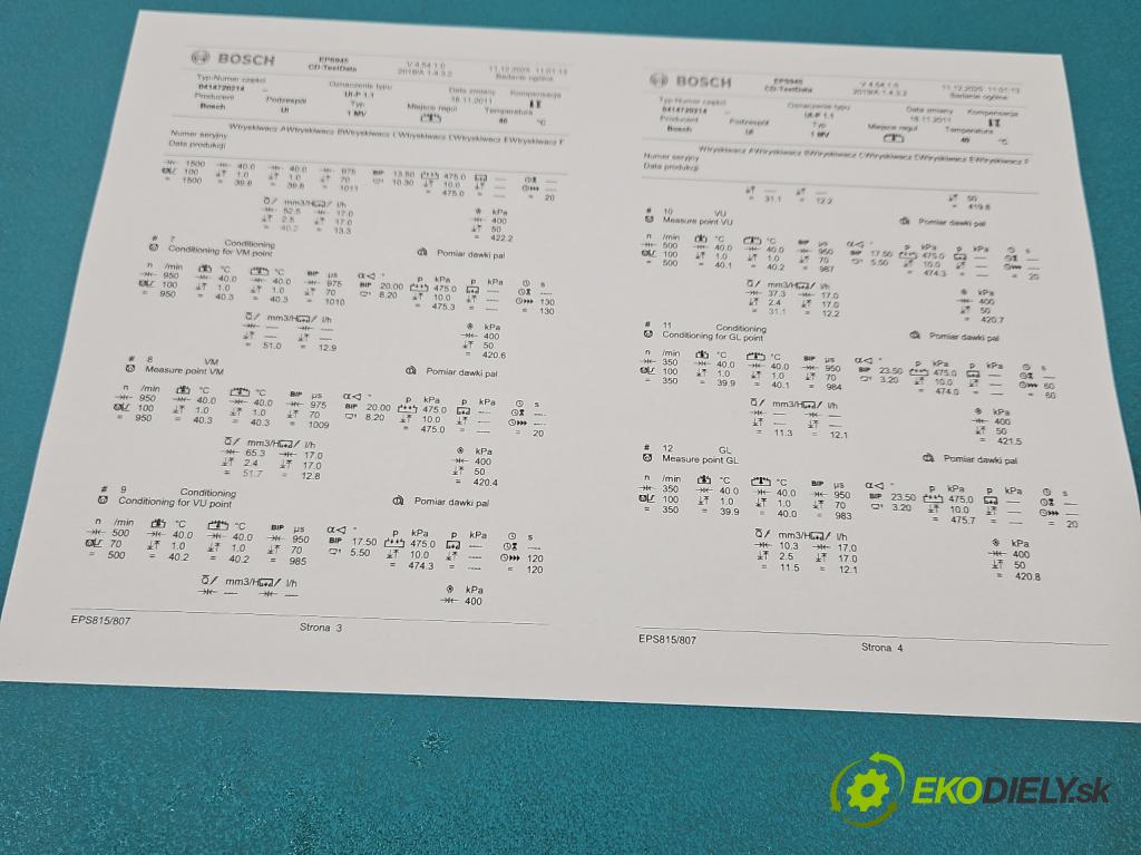Skoda Superb I 2001-2008 1.9 tdi 131 HP manual 96 kW 1896 cm3 4- vstrekovacie čerpadlo 0414720214 (Vstrekovač paliva)