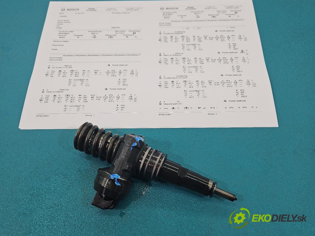 Skoda Superb I 2001-2008 1.9 tdi 131 HP manual 96 kW 1896 cm3 4- vstrekovacie čerpadlo 0414720214 (Vstrekovač paliva)