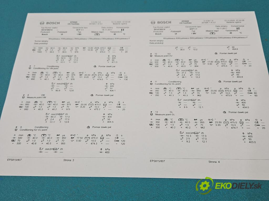 Skoda Superb I 2001-2008 1.9 tdi 131 HP manual 96 kW 1896 cm3 4- vstrekovacie čerpadlo 0414720214 (Vstrekovač paliva)