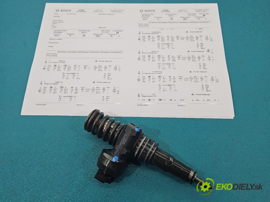 Skoda Superb I 2001-2008 1.9 tdi 131 HP manual 96 kW 1896 cm3 4- vstrekovacie čerpadlo 0414720214 (Vstrekovač paliva)