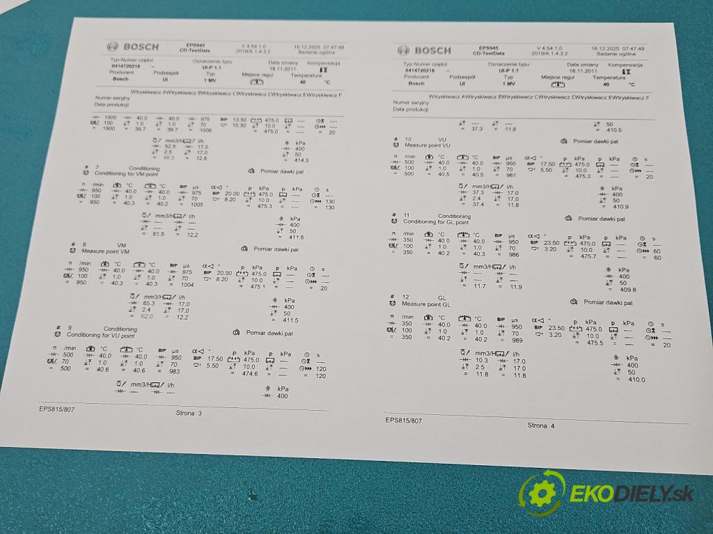 Vw Passat B5 1995-2005 1.9 tdi 131 HP manual 96 kW 1896 cm3 5- vstrekovacie čerpadlo 0414720216 (Vstrekovač paliva)