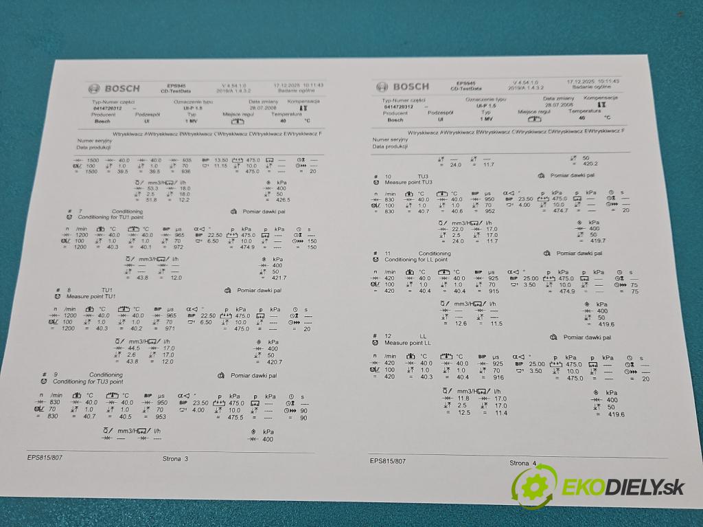 Vw Passat B6 2005-2010 2.0 tdi 140 HP manual 103 kW 1968 cm3 5- vstrekovacie čerpadlo 0414720312 (Vstrekovač paliva)